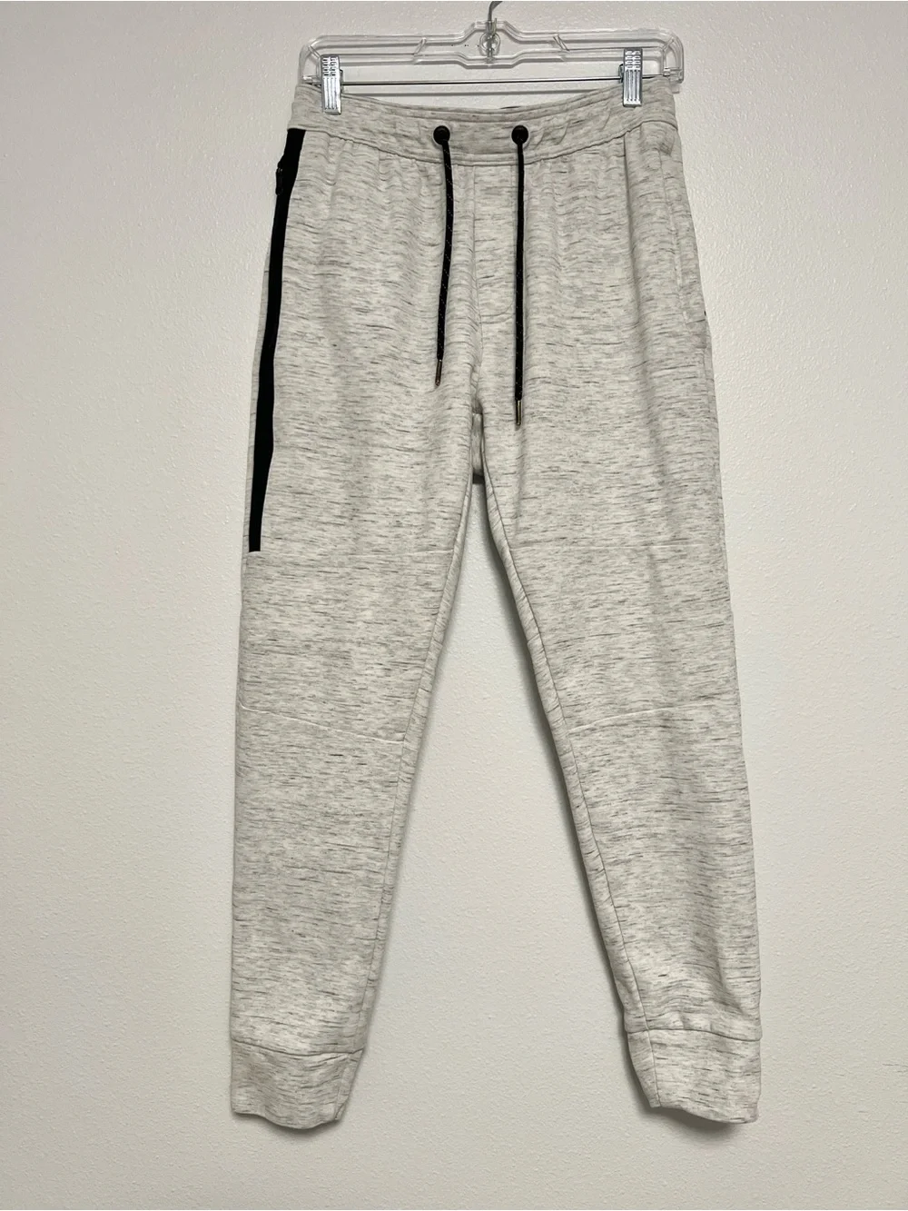 American Eagle AE Gray Black Zip Pocket Tapered Active Jogger Sweatpants Men's S